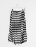 Ryujini striped long skirt