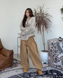 Sandy Deep Pintuck Balloon Pants