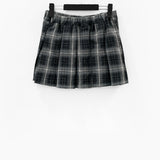 Folda Check Pleated Mini Skirt