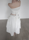 Tuvella Shirred Balloon Skirt