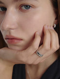Iceblock Silver Ring L