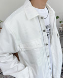 Felts Mixed Trucker Jacket