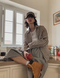 Scuz seersucker check shirt