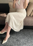 Denain Chiffon Double Layered Long Skirt