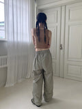 Hino Balletcore Eyelet Ribbon Cropped Sleeveless