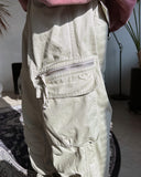 Elden diagonal zipper cargo pants
