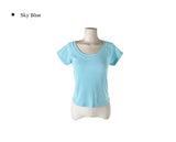 Danley Lip Neck One-Shoulder Raglan Short Sleeve T-Shirt