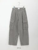 [unisex] Tarki pintuck pigment wide cargo pants