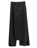 Madel Unbalanced Wrap Skirt Pants