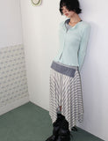 SWAY STRIPE UNBAL SKIRT
