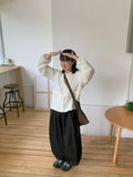 [BAONHAUS] Kenas Cotton Banding Balloon Wide Pants