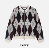 Cood Argyle Mohair Cardigan