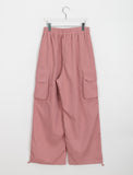 [unisex] Poro color banding string cargo pants