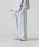[AG.W] Valley Tuck Wappen Wide Sweat Pants