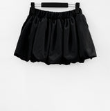 Relaxed balloon miniskirt