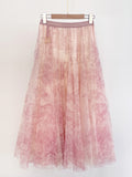Deor Thuwal Banding Double Tulle Skirt