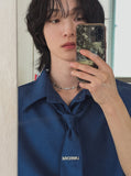 [LAN ARCHIVE][SETProduct] Ocean denim tie half shirt