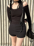 Knit Strap Shorts