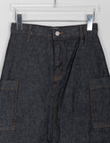 Cotiva Raw Denim Cargo Long Skirt