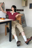 PK STRIPE HALF T