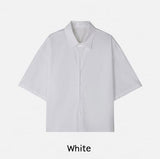 Aaron Summer Basic Half Crop Shirt