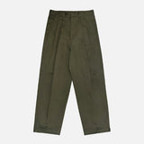 Low Adjust Cotton Two Tuck Slacks