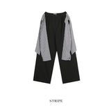 Mir layered long shirt slacks