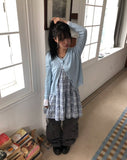 Ara Frill Check Sleeveless One Piece