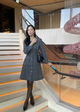 Cloned Tweed A-Line Jacket One Piece