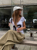 13 Numbering Ruffle Cap Sleeve Short Sleeve