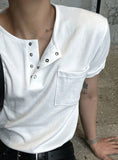 COSY Made Short Sleeve Ver Single Short Sleeve Knit Tee