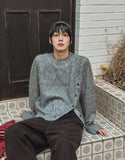 Polup Wool Slit Button Knit
