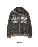 Maison Camo Printing Hood Zip-Up