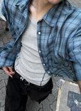 [S/S] Check Dark & Light Short Sleeve Shirt