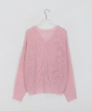 Moata Summer V-neck Net Knit Cardigan
