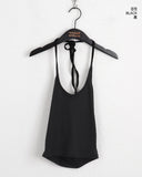 Tookie Ribbon Strap Halter Sleeveless