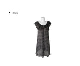Pena Puff Check Short Sleeve Mini One Piece