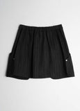 COMB PATTERNED SHORT SK
