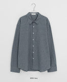 [Unisex] Hyusi Check Over Long Sleeve Shirt