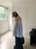 Clate layered pocket string mini sleeveless one piece