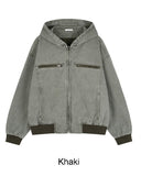 Ragnar Vintage Crop Hooded Jacket