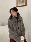 Ferrar Duffle Collar Fur Jacket