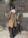 Hunk Overfit Cotton String Half Jacket