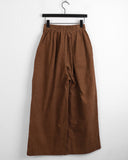Beeton Back Banding Pintuck Corduroy Long Wide Pants