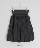 Neva Shirring Balloon Midi Skirt