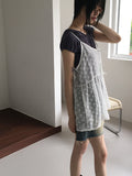 Frit Washing Short Denim Shorts