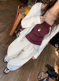 Ahiton Punching Round Neck Cardigan