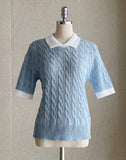Lyrichell Collar Cable Knit