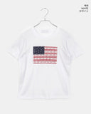 Ktin American Flag Patch Lace Short Sleeve T-Shirt