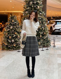 Piche Pintuck Pleat Banding Skirt